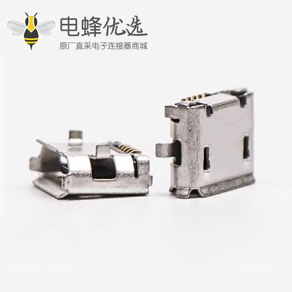 手机micro usb接口母座封装B型DIP 5.65