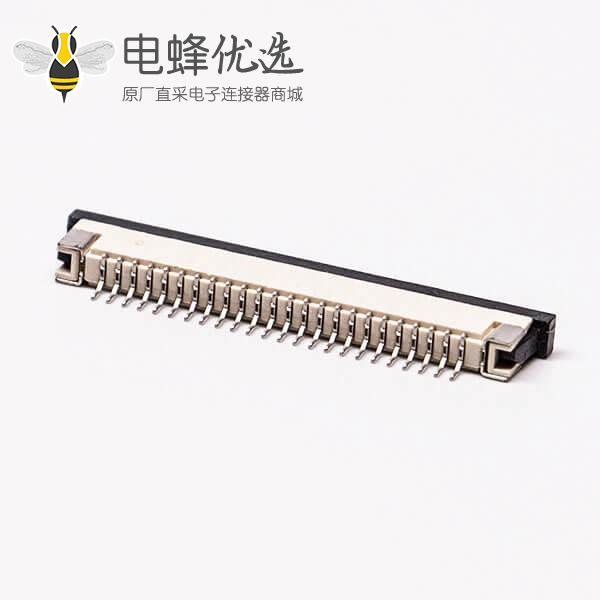 1.0mm间距 fpc座直式焊接抽屉式下接触连接器2.5H