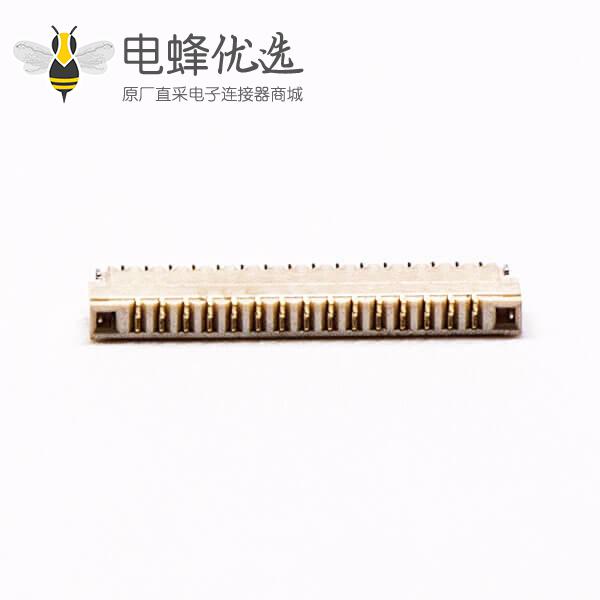 贴片卧式fpc插座0.3PH前掀盖式15pin下接触1.0H