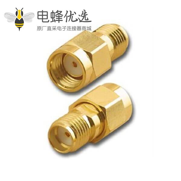 专业射频同轴连接器转接头sma反极插头转sma母头