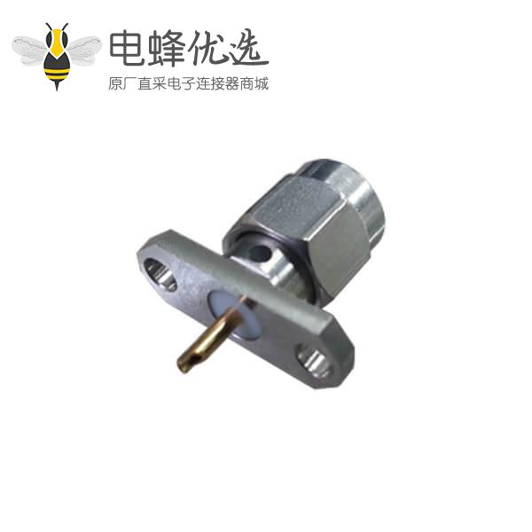 sma 连接器直式2孔法兰盘公头