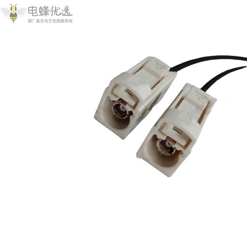 FAKRA射频线SMB直母黑色RG316线直母汽车连接器转接线ABCDEGHKZ订制