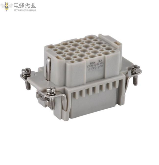 矩形重载连接器42针表面安装全套航空插头插座工业防水