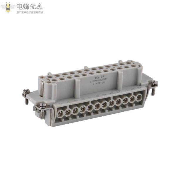 重载连接器24芯/16A公母芯航空插头插座工业防水