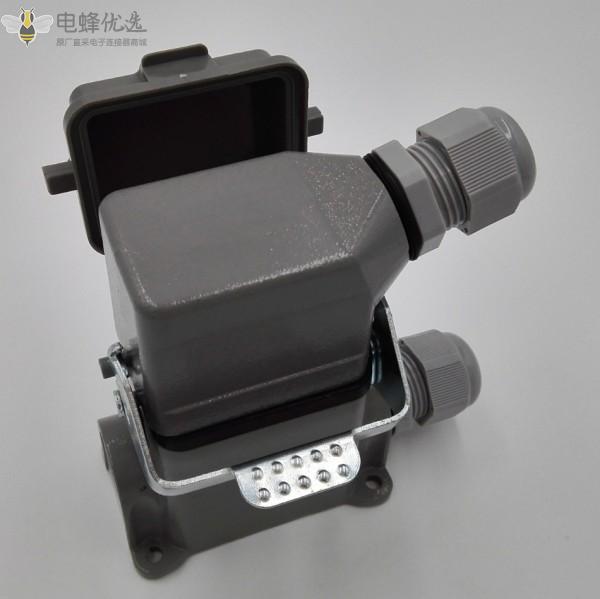 厂家直销重载连接器矩形6芯热流道模具矩形航空插头