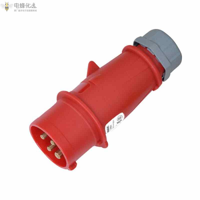TYP-264工业连接器4芯32A400V防水IP44进口工业航空插头3P+E