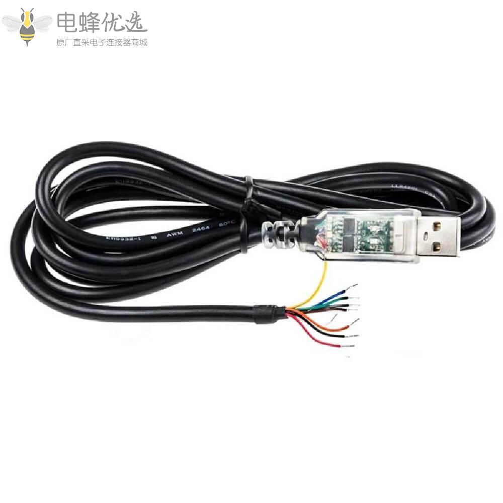 带有FTDI芯片USB转RS422串口连接线1M_USB_RS422_We_1800_Bt