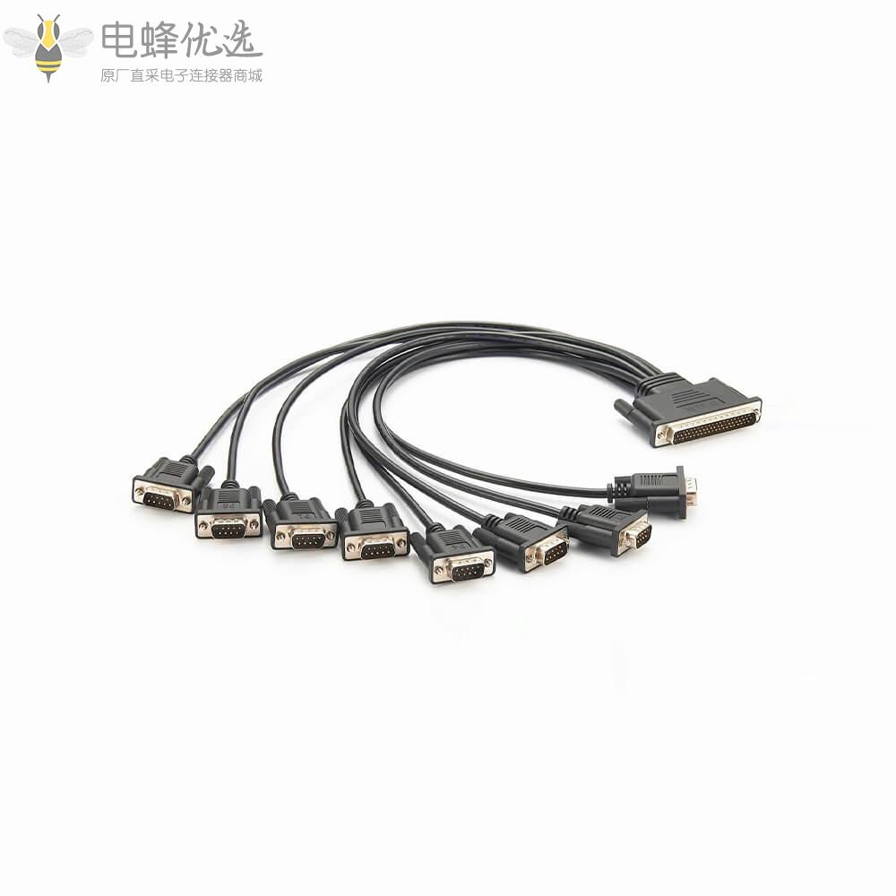 DB62公头转8_X_DB9公头串口线接0.5m线材