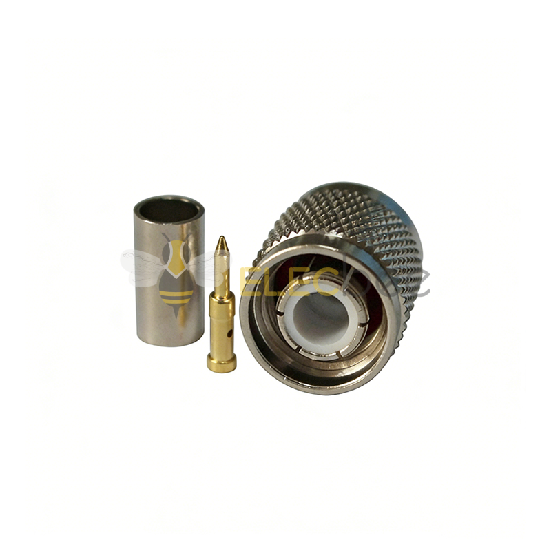TNC-C-J3射频同轴连接器TNC公头铜连接器接RG5850-3电缆厂家供应
