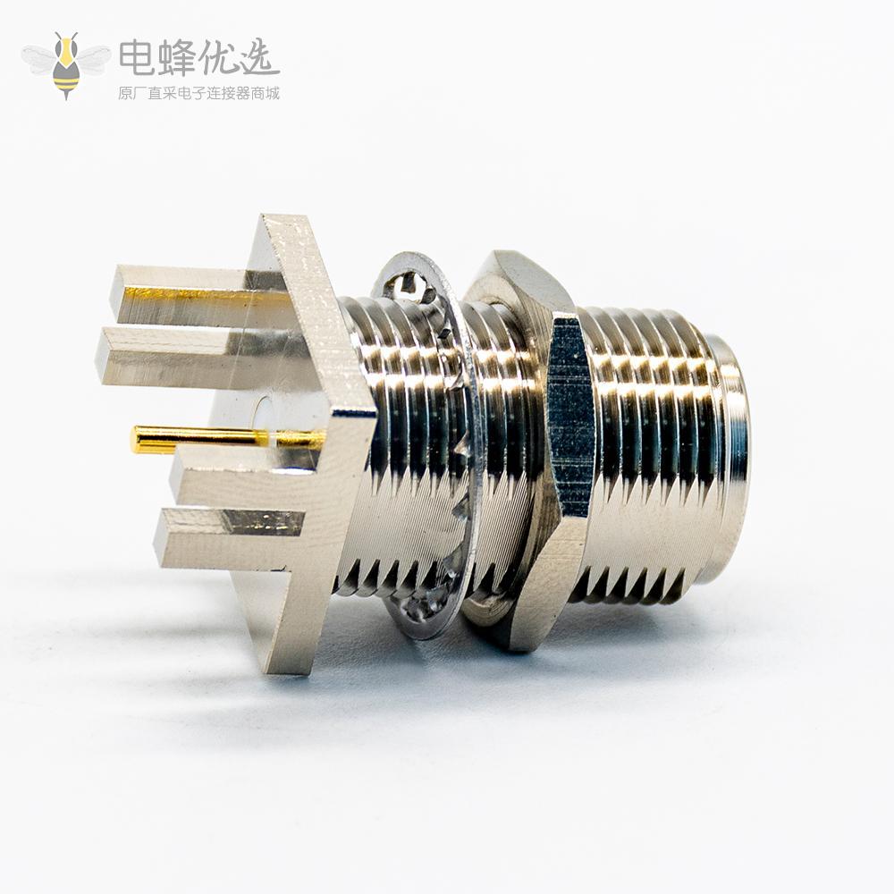 有线电视连接器n系列母头直式穿墙式边缘卡板